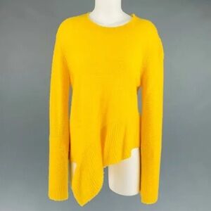 Stella McCartney Silk and Cashmere Yellow Asymmetrical Sweater